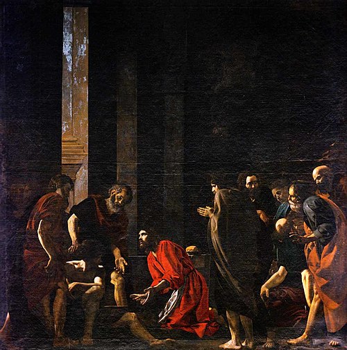 Christ Washes the Disciples' Feet, 1622, Battistello Caracciolo