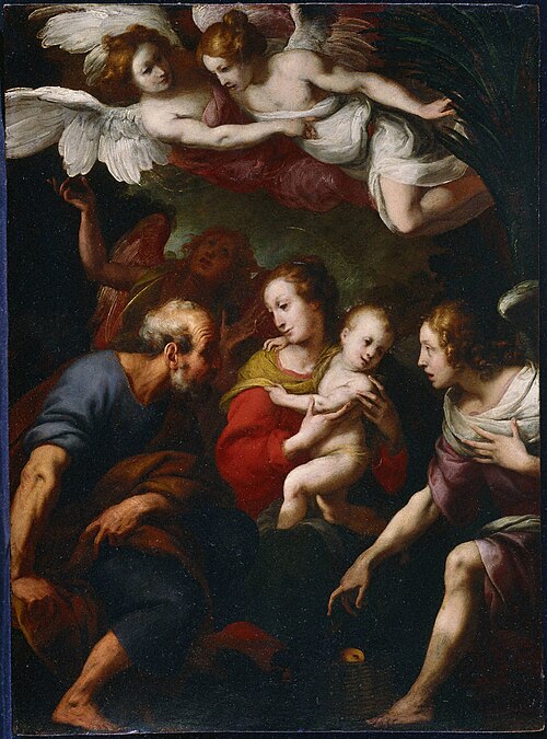 The Angel's Message to Joseph, 1620, Daniele Crespi