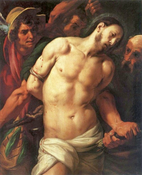 Flagellation of Christ., 1627, Daniele Crespi