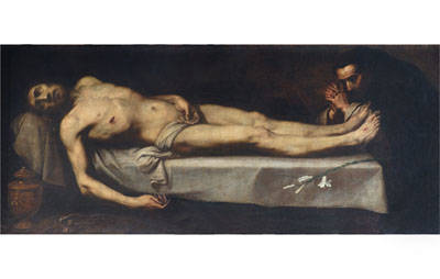 Cristo morto adorato da san Domenico di Guzman, 1623, Daniele Crespi