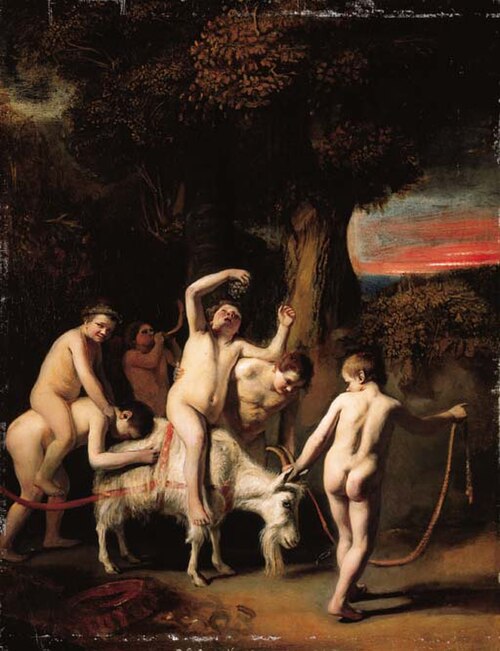 An infant bacchanal, , Cornelis Bisschop