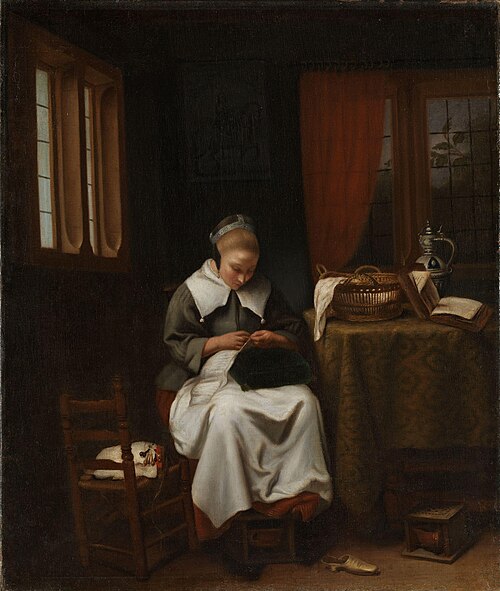 The Sempstress, 1657, Cornelis Bisschop