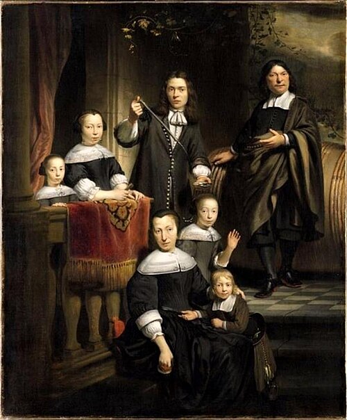 Portrat of a wine-merchant with his family, 1670, Cornelis Bisschop