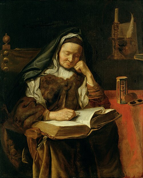 Old Woman Sleeping, 1650, Cornelis Bisschop