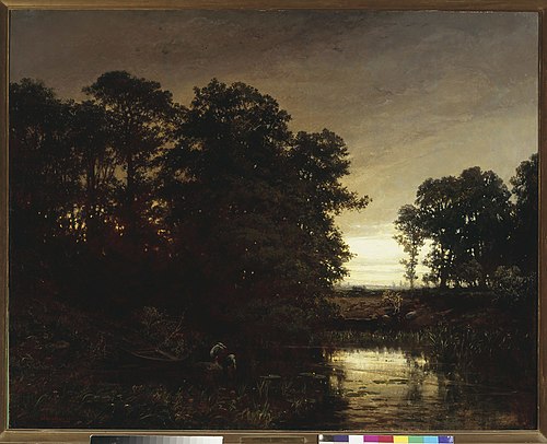 Waterside landscape, 1861, Charles-François Daubigny