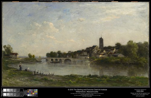The Bridge between Persan and Beaumont-sur-Oise, 1867, Charles-François Daubigny