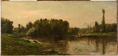 Les bords de l'Oise, 1862, Charles-François Daubigny
