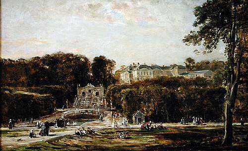 Vue du château de Saint-Cloud, 1865, Charles-François Daubigny