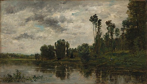 View of the Oise River, 1872, Charles-François Daubigny