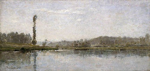 Morning on the Oise, Auvers, 1859, Charles-François Daubigny