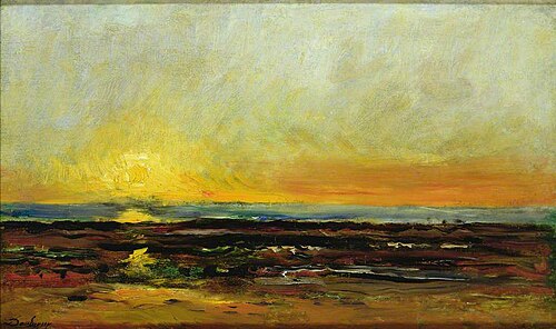 Sunset on the Sea Coast, , Charles-François Daubigny