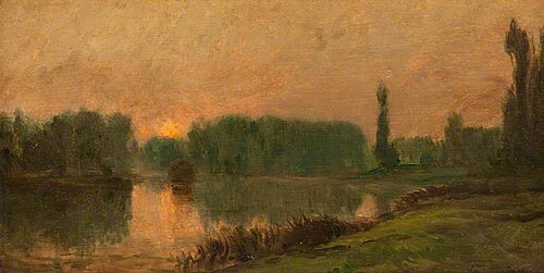 Le coucher de soleil, , Charles-François Daubigny