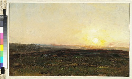 Coucher de soleil, 1875, Charles-François Daubigny