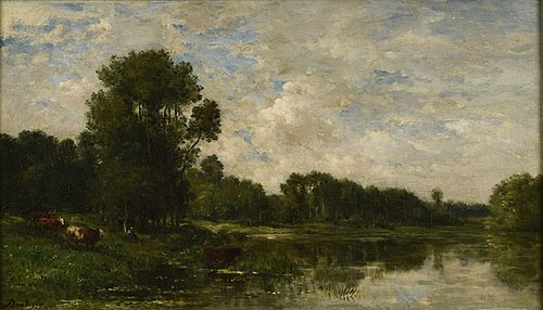 Bords de l'Oise, 1860, Charles-François Daubigny