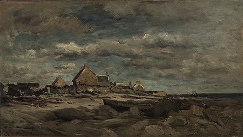 Entrée de Kérity, 1871, Charles-François Daubigny