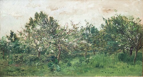 Verger en fleurs, 1869, Charles-François Daubigny