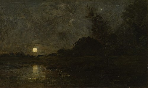 Moonrise in the Morvan, 1875, Charles-François Daubigny