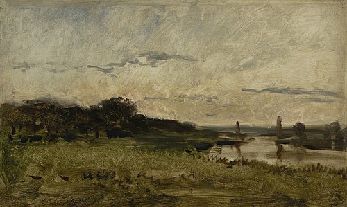 Oevers van de Oise, 1872, Charles-François Daubigny
