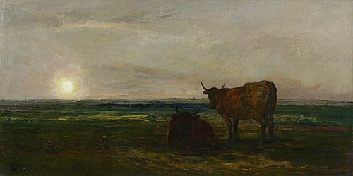 Sunset, 1871, Charles-François Daubigny