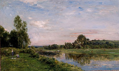 Les bords de l'Oise, 1875, Charles-François Daubigny