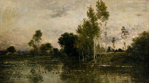 Lake with Ducks, 1873, Charles-François Daubigny
