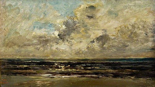 Seascape at Villerville, 1876, Charles-François Daubigny