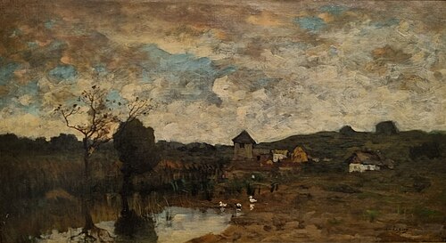 Paysage à la mare, , Charles-François Daubigny