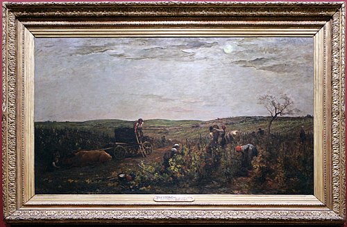 Les Vendanges en Bourgogne, 1863, Charles-François Daubigny