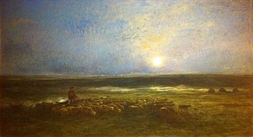 Lever de lune à Auvers, 1877, Charles-François Daubigny