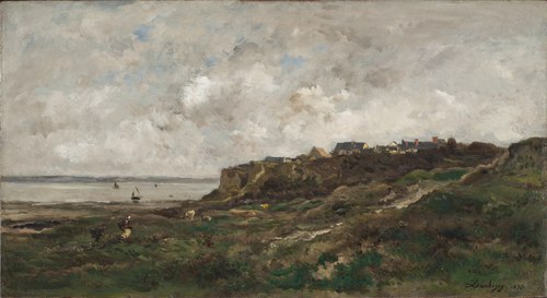 Low Tide at Villerville, 1873, Charles-François Daubigny