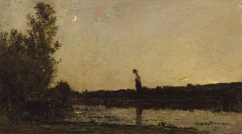 Twilight, 1866, Charles-François Daubigny