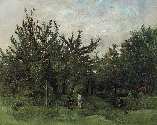 Un verger, 1871, Charles-François Daubigny