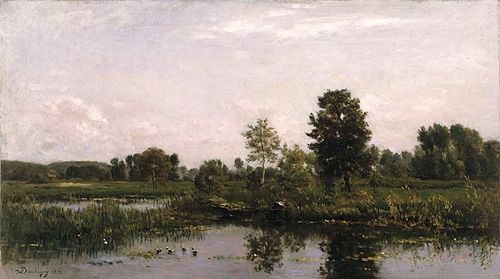 A Bend in the River Oise, 1872, Charles-François Daubigny
