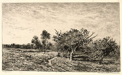 Pommiers à Auvers, 1877, Charles-François Daubigny