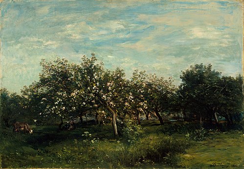 Fleurs de pommier, 1873, Charles-François Daubigny