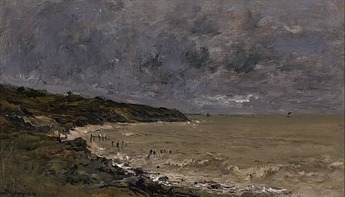 Temps orageux au bord de la mer, 1874, Charles-François Daubigny