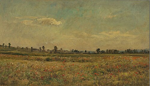 Field of Poppies, 1872, Charles-François Daubigny