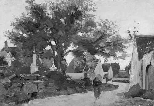 Village in Brittany, 1844, Charles-François Daubigny