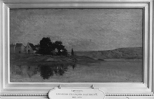 Farm by a River, , Charles-François Daubigny