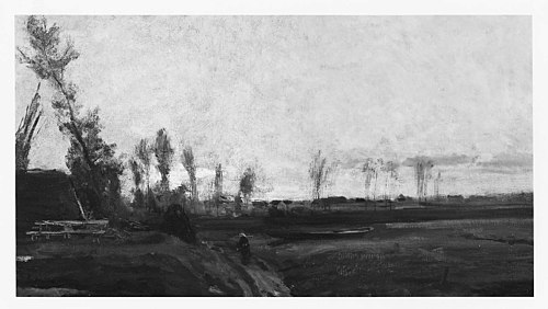 Sunset by a River, , Charles-François Daubigny