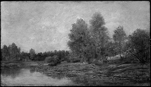 Riverbank in Spring, , Charles-François Daubigny