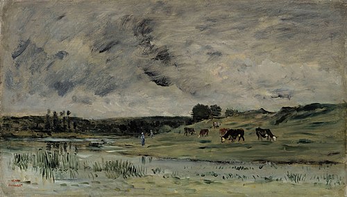 Tripleval on the Seine, 1875, Charles-François Daubigny