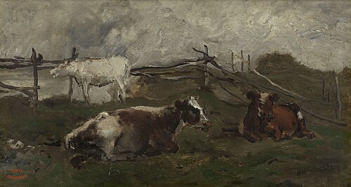Vaches dans le pré, 1866, Charles-François Daubigny