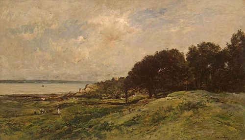 Seashore at Villerville, 1875, Charles-François Daubigny