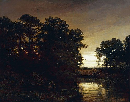Paysage avec étang, 1861, Charles-François Daubigny