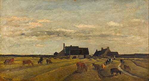 Farm at Kerity, Brittany, 1850, Charles-François Daubigny