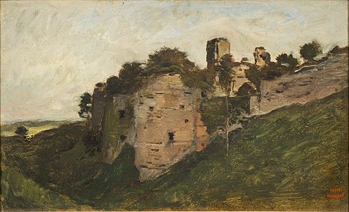 Ruïne du château Gaillard, 1877, Charles-François Daubigny