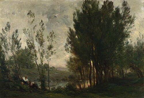 Willows, 1872, Charles-François Daubigny