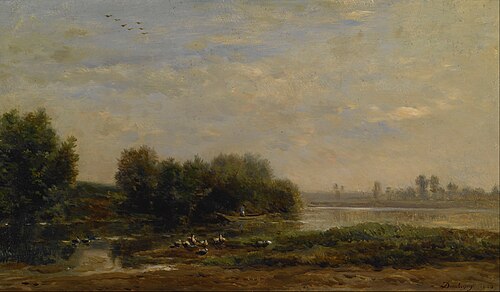 On the Oise, 1863, Charles-François Daubigny