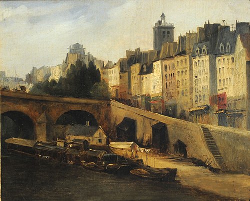 Marie bridge, 1850, Charles-François Daubigny
